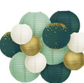 Set di 12 pezzi lanterne in verde