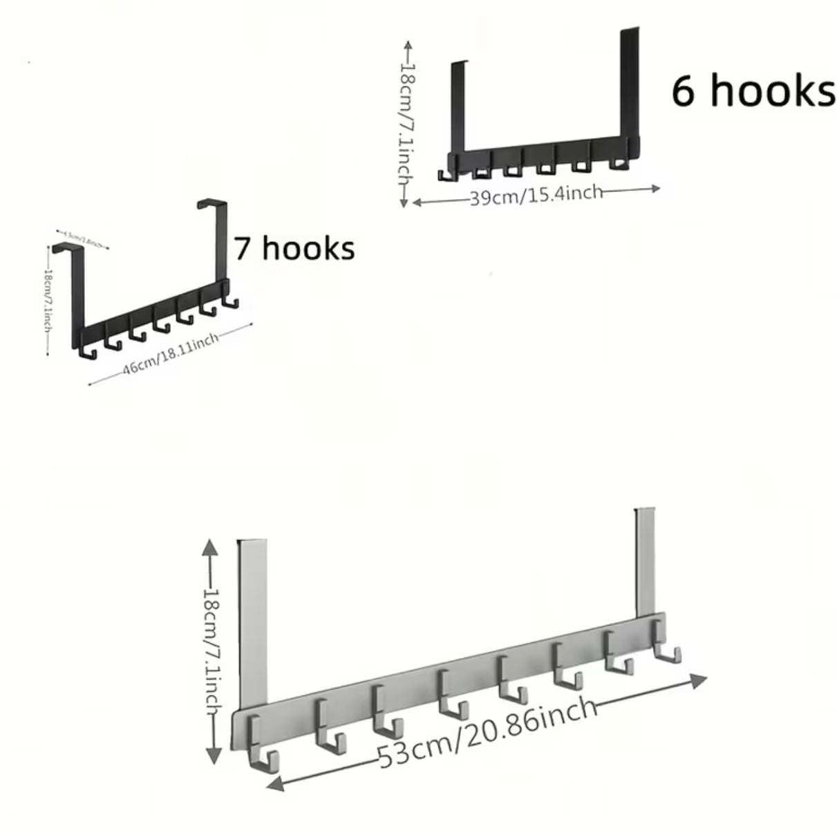 Multifunction Hanger Without Drill for
Door