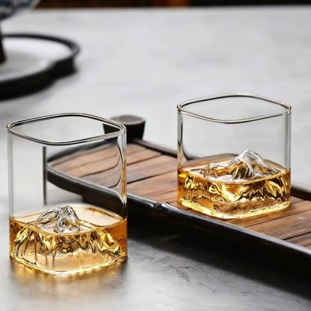 Set of 4 Modern Glass Glasses