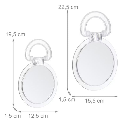 2 pezzi. Set di specchi "Maniglia pieghevole"