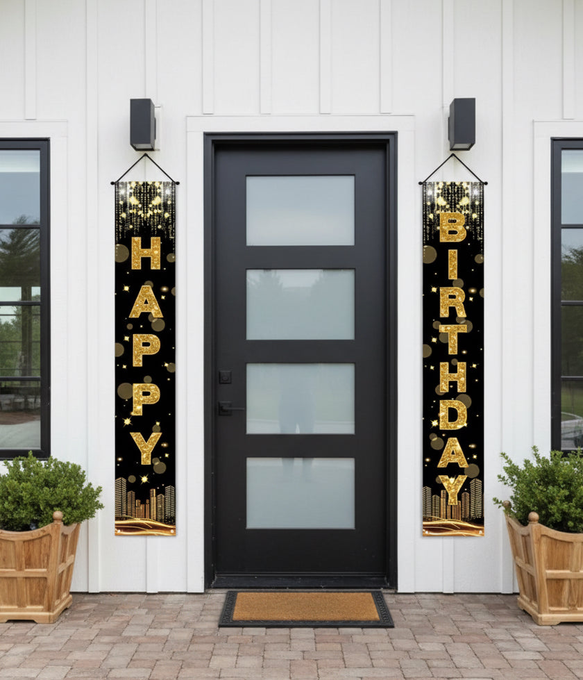1 Pair, Couple of Birthday Wishes, 180 cm x 30 cm