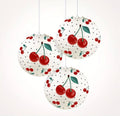 Set of Cherry Paper Lanterns