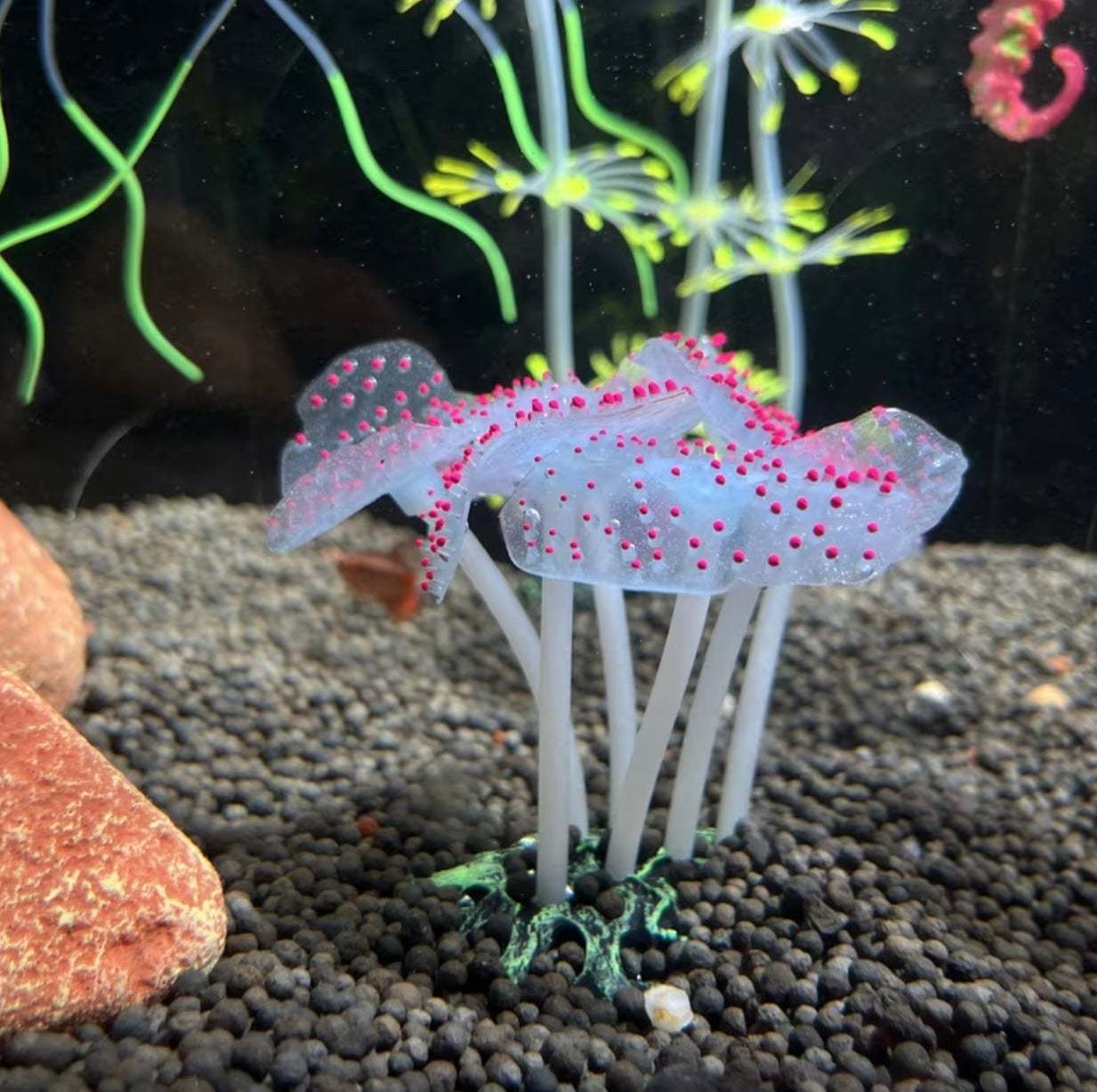Coral plant-shaped silicone decorations