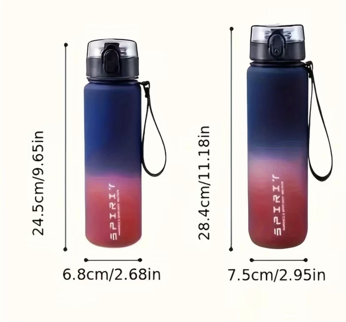 1 pc, fitness portable sports travel water bottle