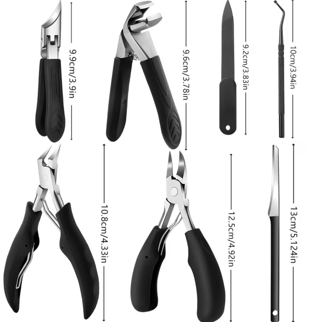 Set da 7 pezzi per la cura professionale delle unghie