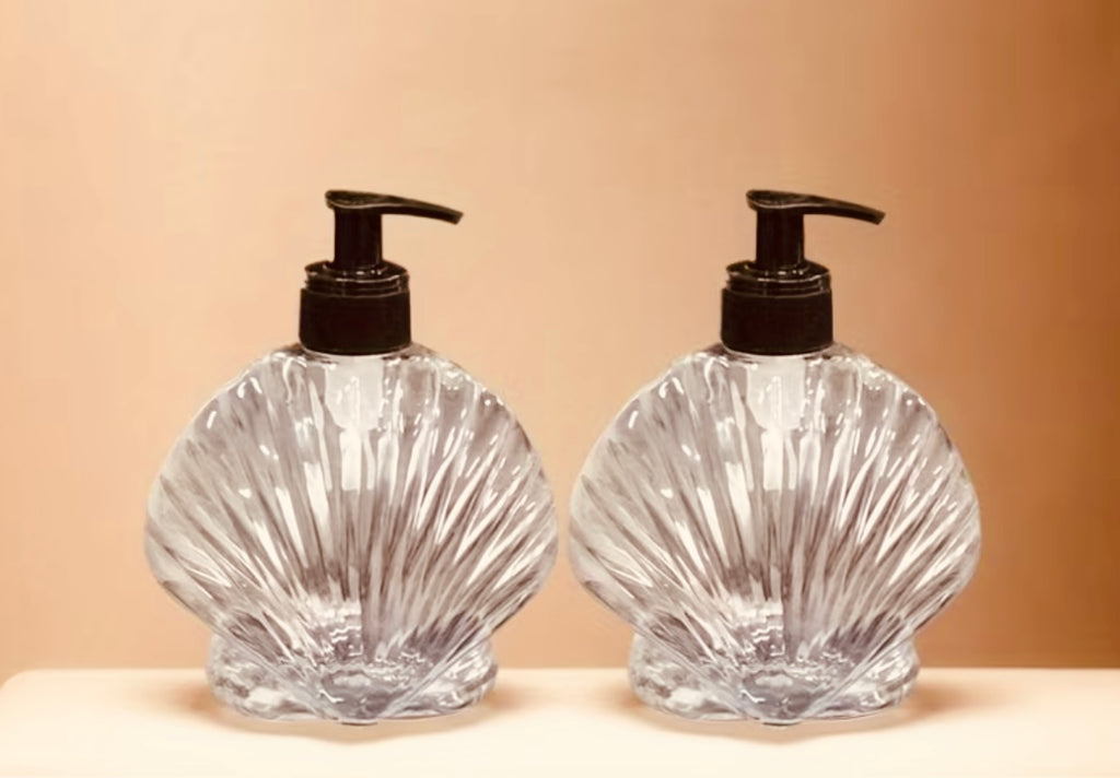 1 pc/2 pcs Transparent Soap Dispenser Bottles with Shell Design