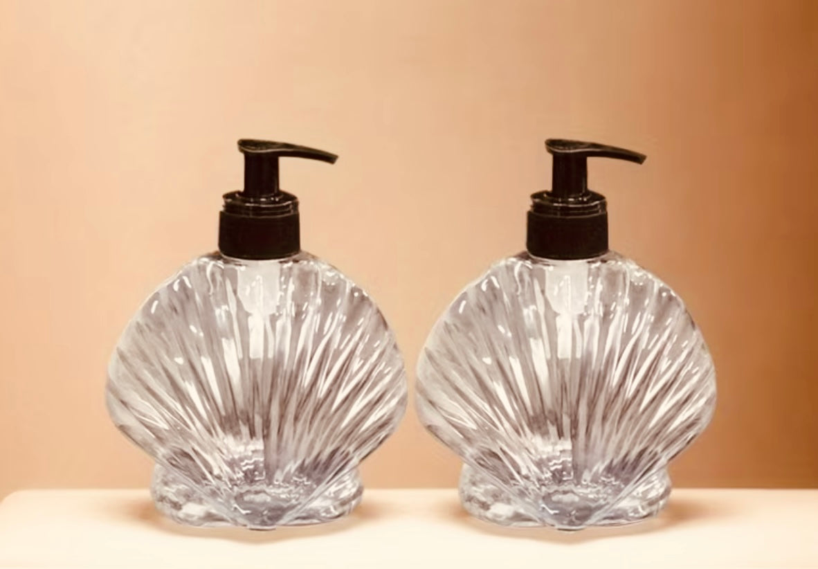 1 pc/2 pcs Transparent Soap Dispenser Bottles with Shell Design