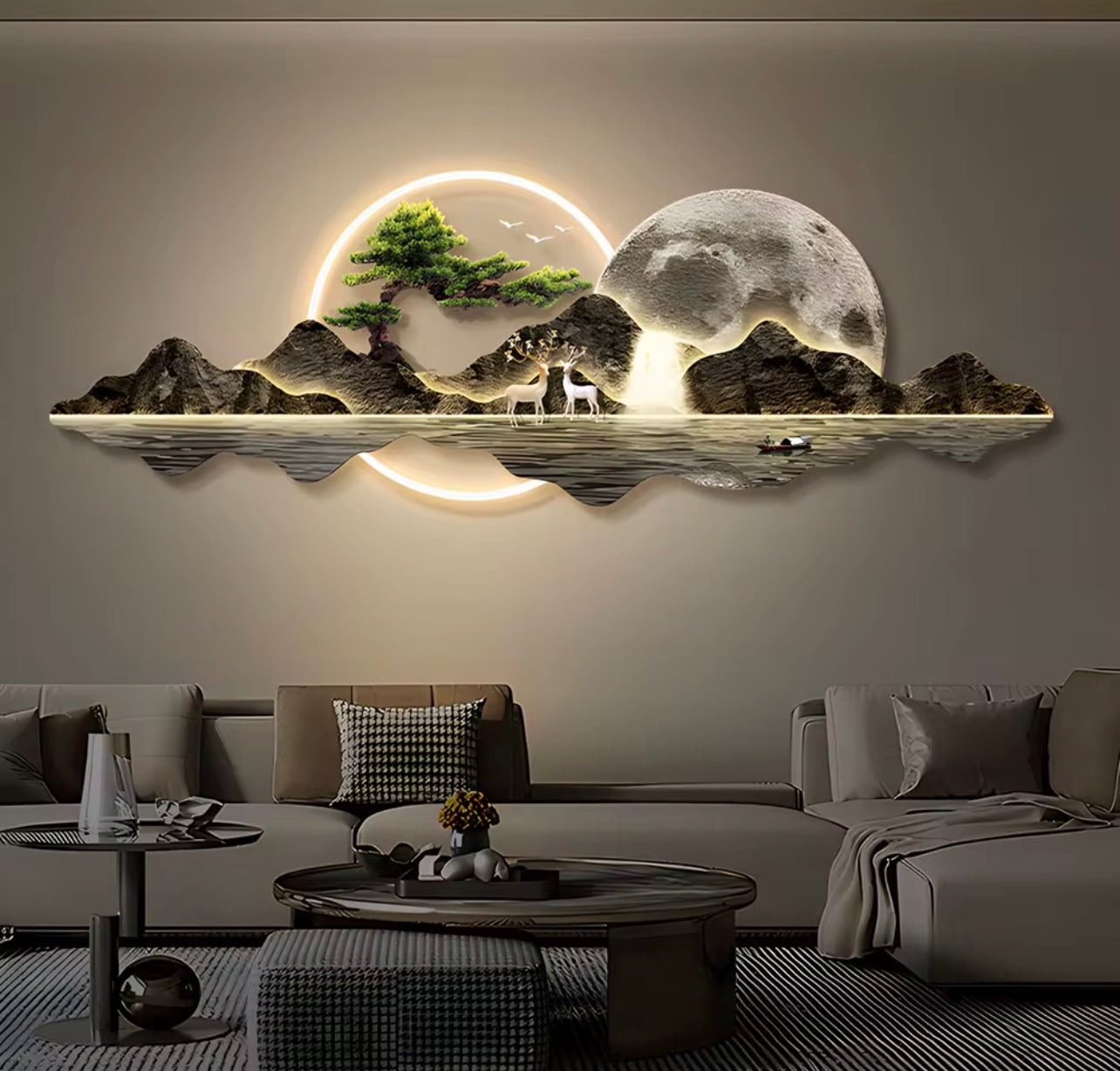 Print on Canvas with LED Wall
