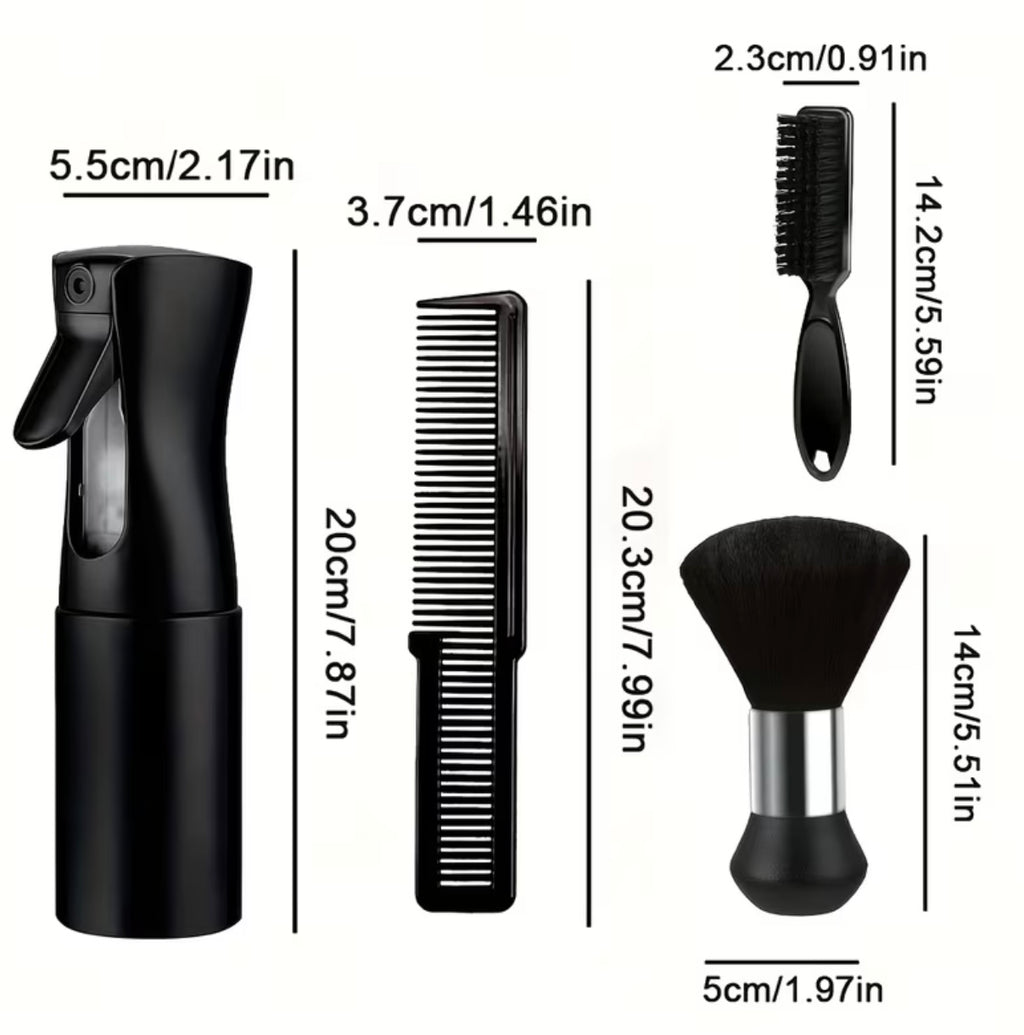4 Pieces Professional Kit for Hair Cutting and Care