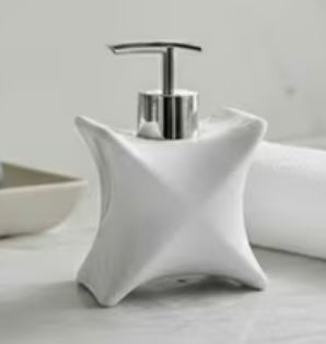 Dispenser di sapone moderno "X-Style" in bianco