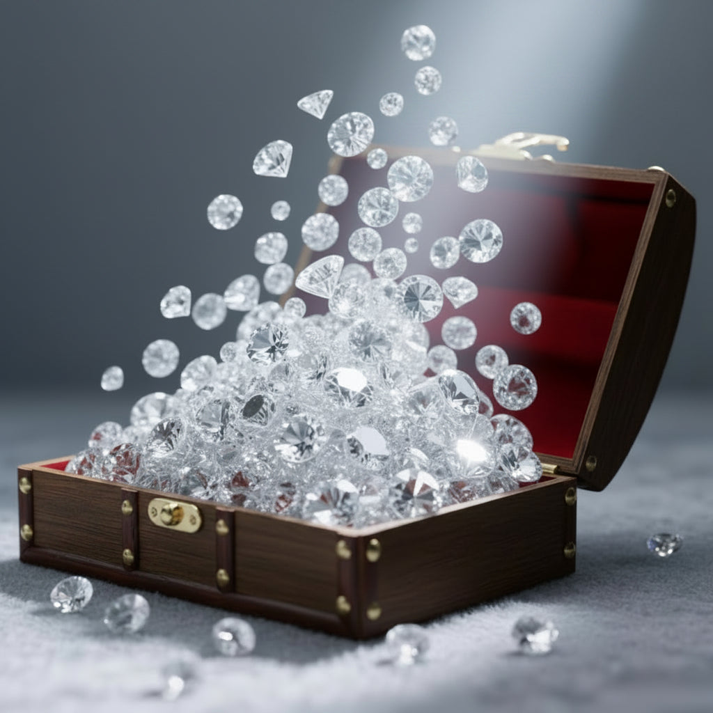 5500 pieces of decorations with fake diamonds