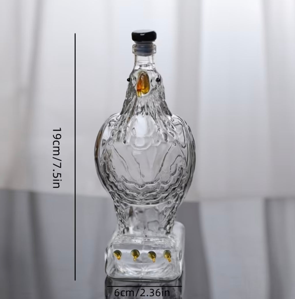 1pc Bottle of Hand Blown Glass Liquor at

Eagle shape