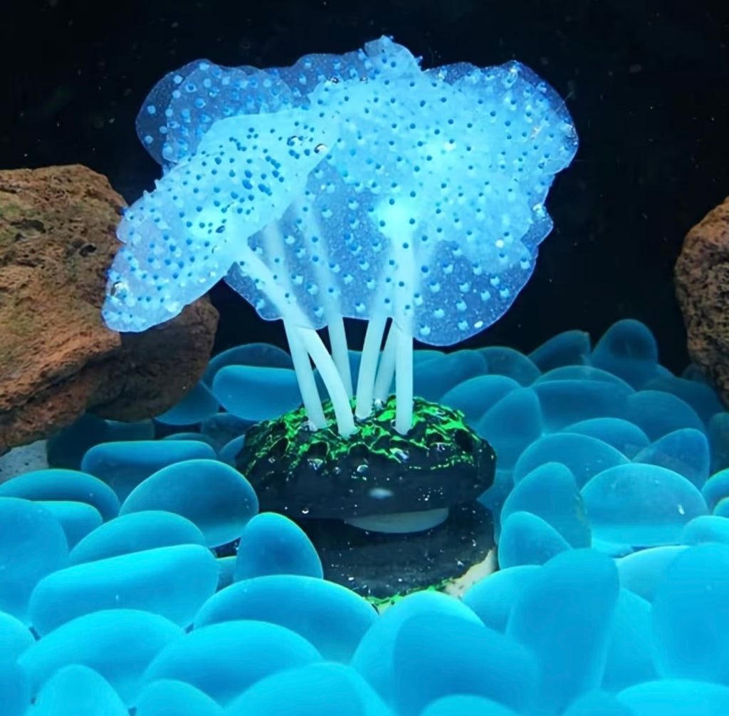 Coral plant-shaped silicone decorations
