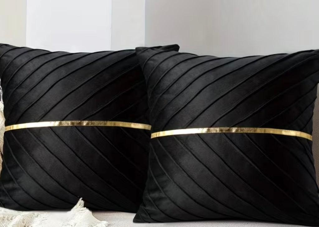 2 pieces of super soft velvet cushion cover 45x45cm