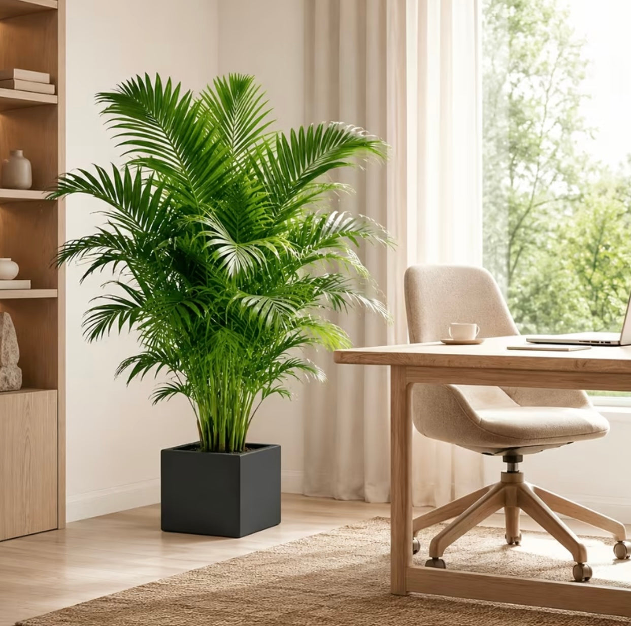 2 pieces green areca palm