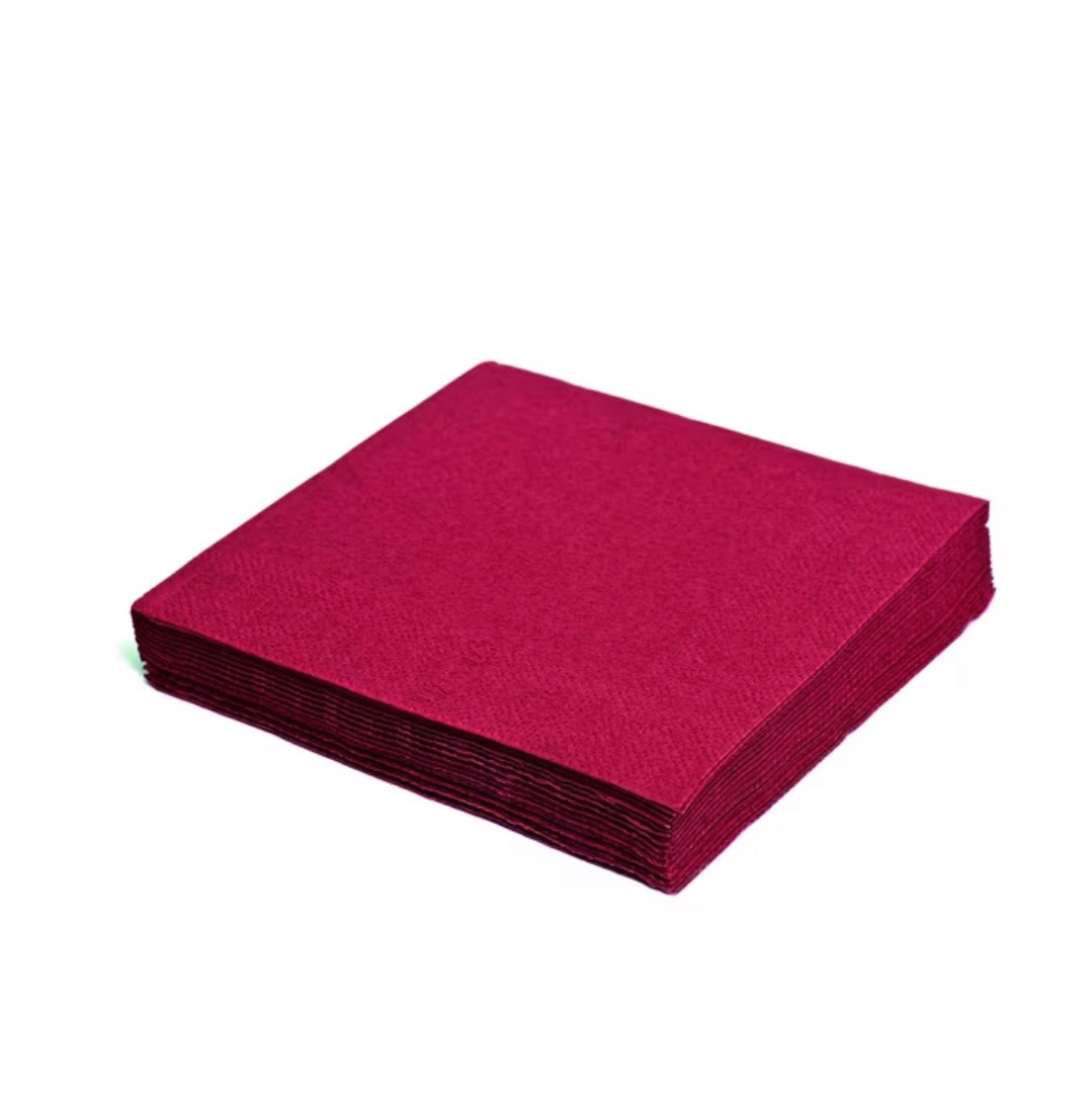 Tovagliolo | 2 Veli Bordeaux 33 x 33 cm |