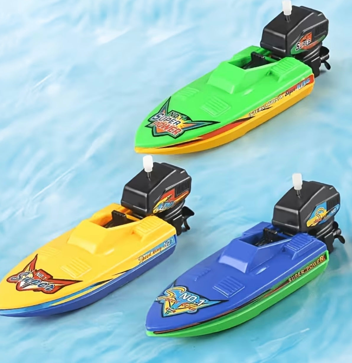 Toy boats with charge 2/4 pcs