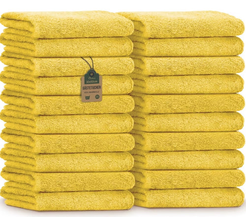 Asciugamani 30x50 cm, Confezione da 20, 100% Cotone