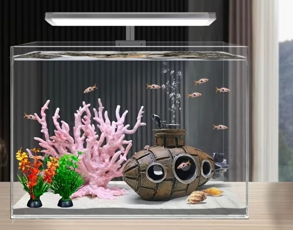 3 pieces Decoration Underwater Aquarium Retro