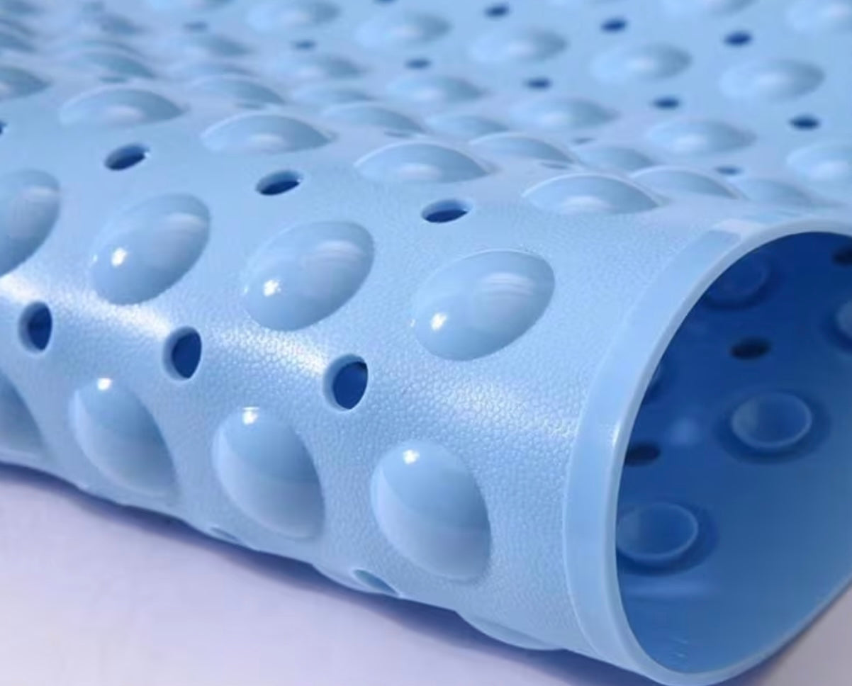 Tappeto semicircolare blu 65x65