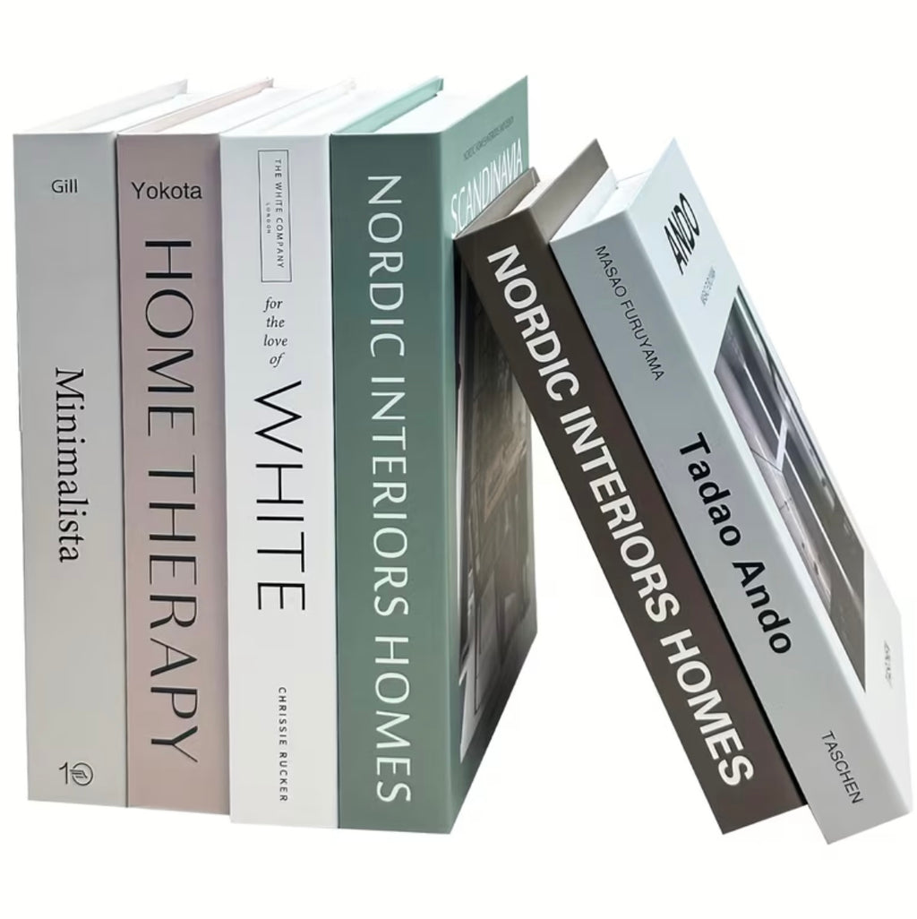 6pcs Light Luxury Decorative Books