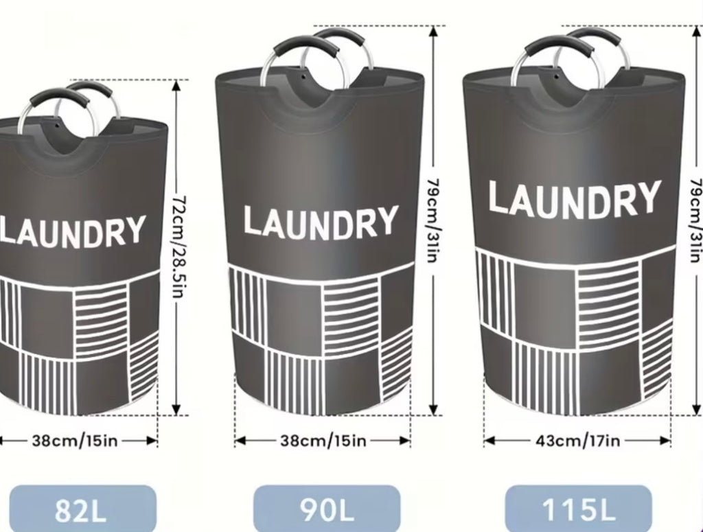 Oversized laundry container, laundry basket